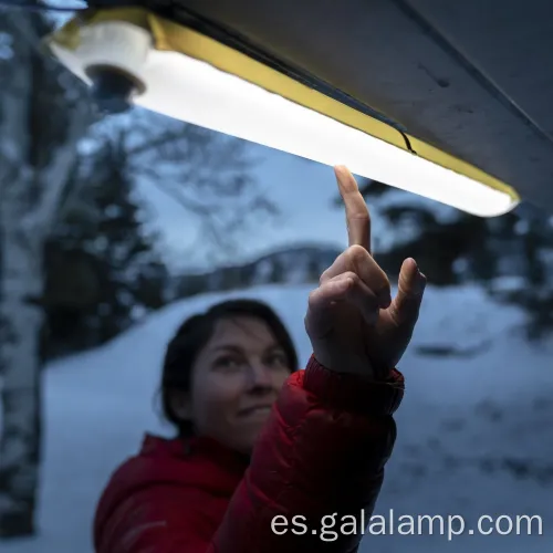 Luz de campamento de LED solar inflable portátil